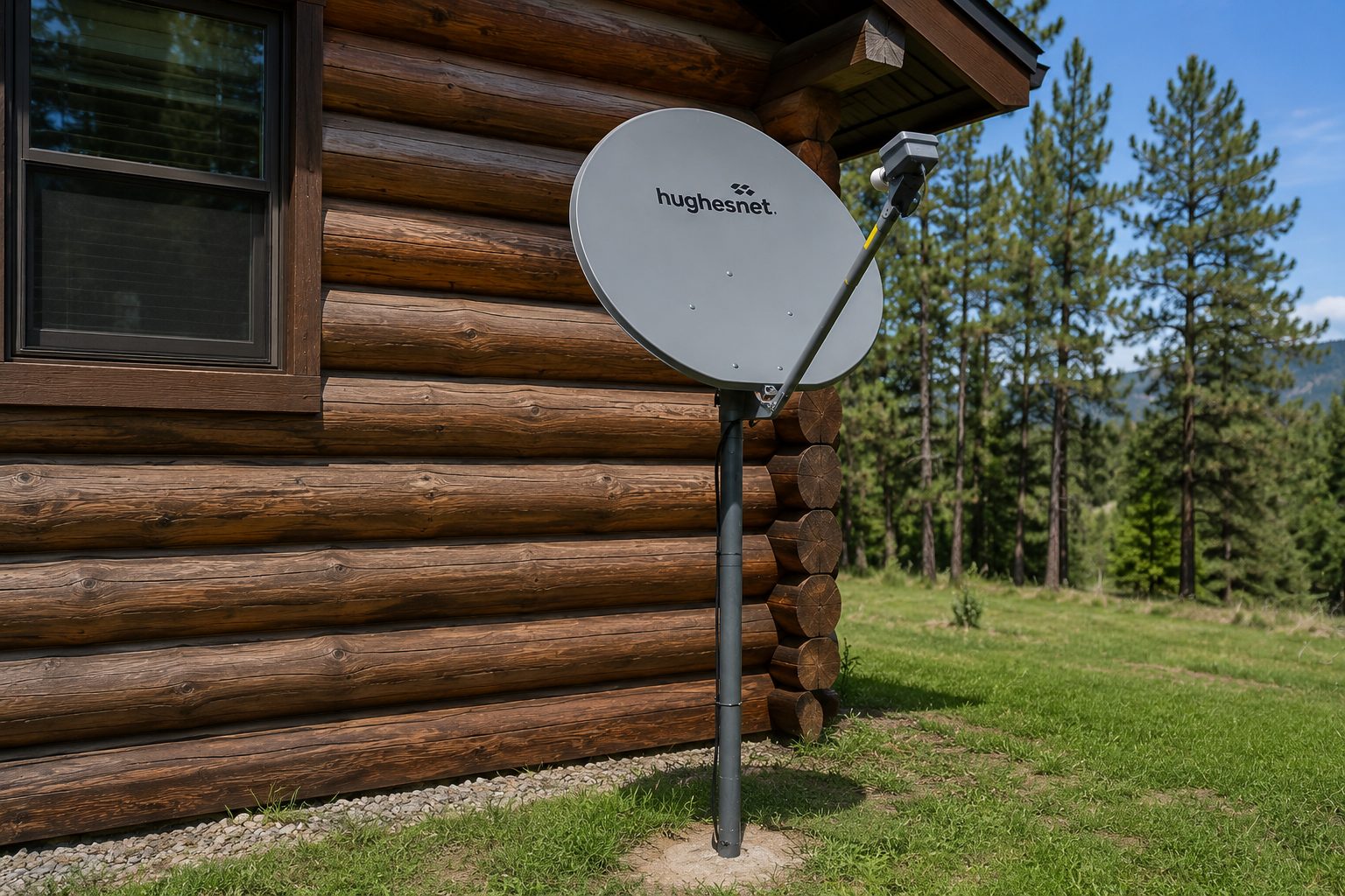 HughesNet satellite internet installation