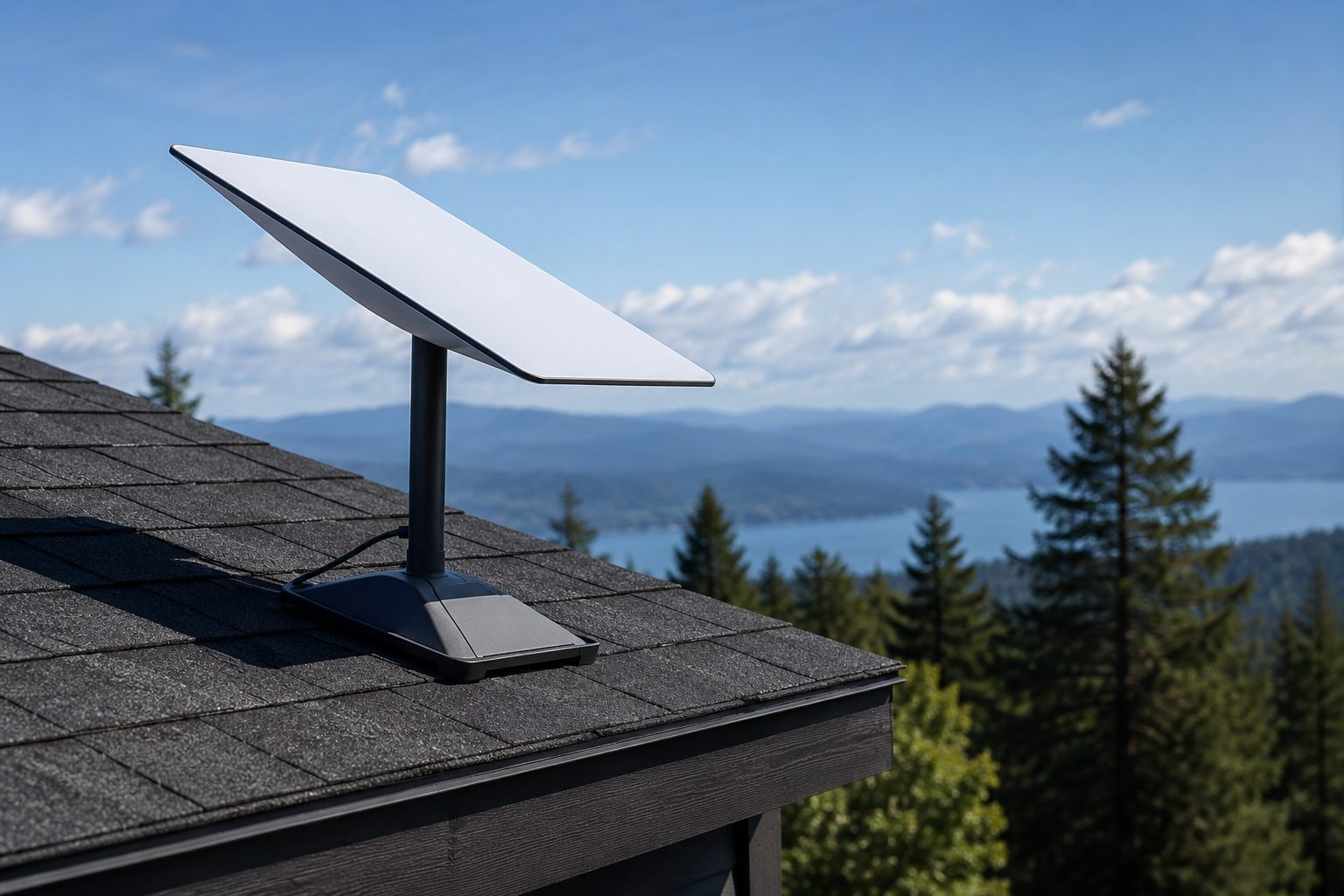 Starlink satellite internet installation